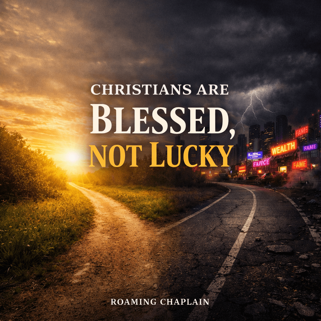 CHRISTIANS ARE BLESSED, NOT&nbsp;LUCKY