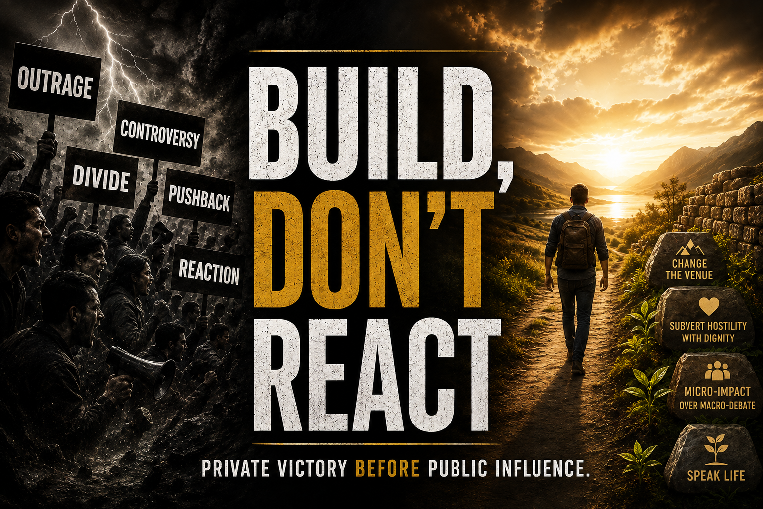 Build, Don’t React